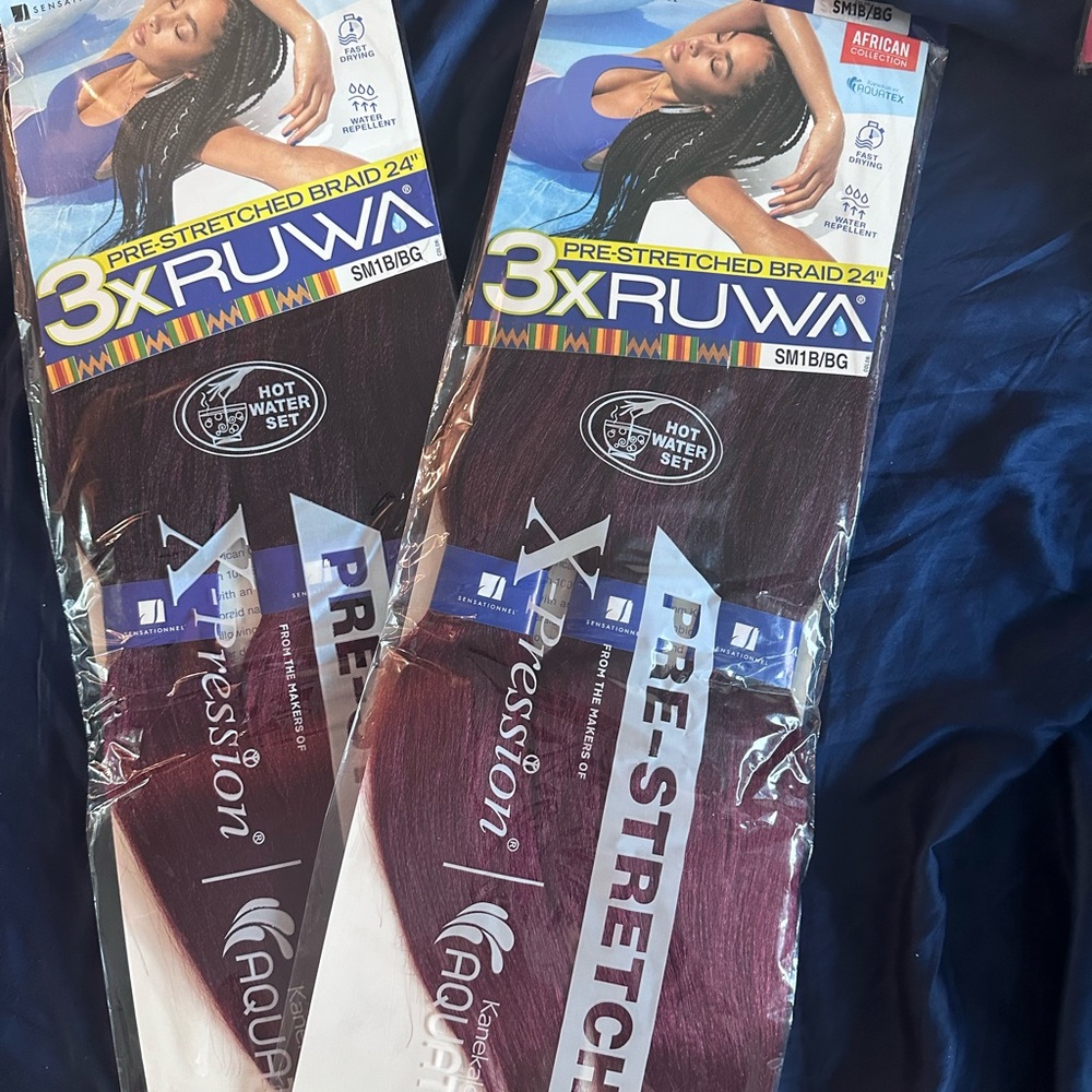 Expressions Pre-Stretched Braid 24" - Burgundy (SM1B/BG)